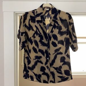 Perry Ellis short sleeve silk shirt